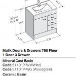 750 1door3 drawers